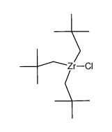 trineopentylzirconium(IV) chloride Structure