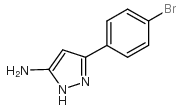 5-(4-bromophenyl)-2H-pyrazol-3-ylamine Structure