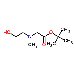 2-Methyl-2-propanyl N-(2-hydroxyethyl)-N-methylglycinate Structure