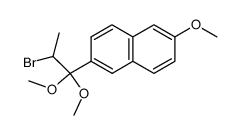 2-bromo-1,1-dimethoxy-1-(6'-methoxy-2'-naphthyl)-propane Structure