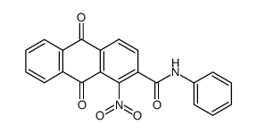 1-nitro-9,10-dioxo-9,10-dihydroanthracene-2-carboxanilide结构式