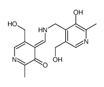 (4E)-4-[[[3-hydroxy-5-(hydroxymethyl)-2-methylpyridin-4-yl]methylamino]methylidene]-5-(hydroxymethyl)-2-methylpyridin-3-one Structure