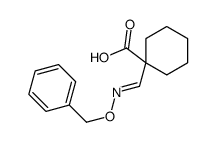 1-(phenylmethoxyiminomethyl)cyclohexane-1-carboxylic acid结构式