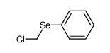 chloromethyl phenyl selenide Structure