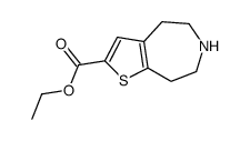 5,6,7,8-TETRAHYDRO-4H-THIENO[2,3-D]AZEPINE-2-CARBOXYLIC ACID, ETHYL ESTER Structure