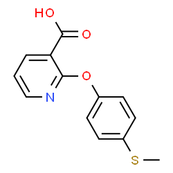 2-(4'-methylthiophenoxy)nicotinic acid Structure