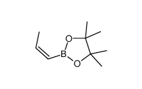 4,4,5,5-Tetramethyl-2-[(1Z)-1-propen-1-yl]-1,3,2-dioxaborolane Structure
