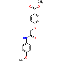 Methyl 4-{2-[(4-methoxyphenyl)amino]-2-oxoethoxy}benzoate Structure