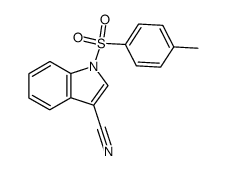 1-tosyl-1H-indole-3-carbonitrile Structure