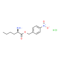 (R)-4-硝基苄基2-氨基己酸盐酸盐结构式