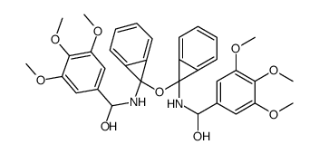 [[7-[[7-[[hydroxy-(3,4,5-trimethoxyphenyl)methyl]amino]-7-bicyclo[4.1.0]hepta-1,3,5-trienyl]oxy]-7-bicyclo[4.1.0]hepta-1,3,5-trienyl]amino]-(3,4,5-trimethoxyphenyl)methanol Structure