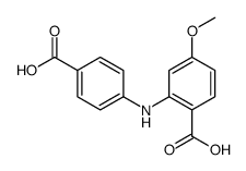 2-(4-carboxyanilino)-4-methoxybenzoic acid结构式