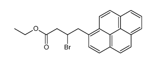 ethyl 3-bromo-4-(1-pyrenyl)butanoate结构式