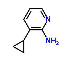 3-环丙基吡啶-2-胺结构式