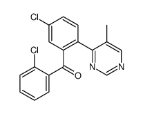 [5-chloro-2-(5-methylpyrimidin-4-yl)phenyl]-(2-chlorophenyl)methanone结构式