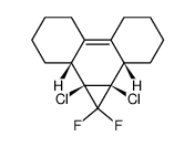 1a,9b-dichloro-1,1-difluoro-1a,1b,2,3,4,5,6,7,8,9,9a,9b-dodecahydrocyclopropa[l]phenanthrene结构式