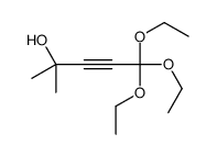 5,5,5-triethoxy-2-methylpent-3-yn-2-ol结构式