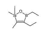 1-Oxa-2-sila-5-boracyclopent-3-ene, 4,5-diethyl-2,2,3-trimethyl-结构式