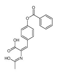 2-acetamido-3-(4-benzoyloxyphenyl)prop-2-enoic acid结构式