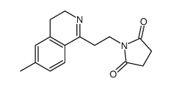 1-[2-(6-methyl-3,4-dihydroisoquinolin-1-yl)ethyl]pyrrolidine-2,5-dione结构式