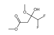 methyl 4,4-difluoro-3-hydroxy-3-methoxybutanoate Structure
