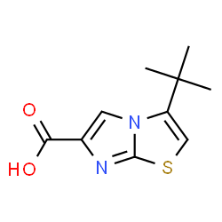 3-(叔丁基)咪唑并[2,1-b]噻唑-6-羧酸结构式