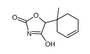 5-(1-methylcyclohex-3-en-1-yl)-1,3-oxazolidine-2,4-dione结构式