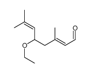 5-ethoxy-3,7-dimethylocta-2,6-dienal Structure
