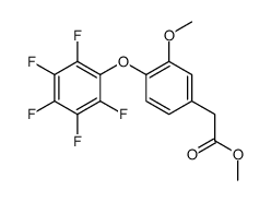 methyl 2-[3-methoxy-4-(2,3,4,5,6-pentafluorophenoxy)phenyl]acetate Structure