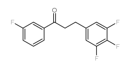 3'-FLUORO-3-(3,4,5-TRIFLUOROPHENYL)PROPIOPHENONE结构式