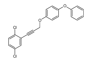 1,4-dichloro-2-[3-(4-phenoxyphenoxy)prop-1-ynyl]benzene Structure
