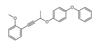 1-methoxy-2-[3-(4-phenoxyphenoxy)but-1-ynyl]benzene结构式