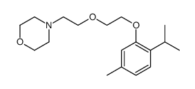4-[2-[2-(5-methyl-2-propan-2-ylphenoxy)ethoxy]ethyl]morpholine结构式