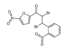 2,3-dibromo-1-(5-nitrofuran-2-yl)-3-(2-nitrophenyl)propan-1-one Structure