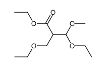 β,β'-diethoxy-β-methoxy-isobutyric acid ethyl ester结构式