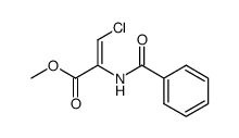2-benzoylamino-3-chloro-acrylic acid methyl ester Structure