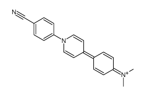4-[4-[4-(dimethylamino)phenyl]pyridin-1-ium-1-yl]benzonitrile结构式
