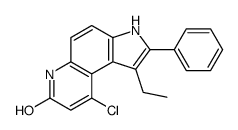 9-chloro-1-ethyl-2-phenyl-3,6-dihydropyrrolo[3,2-f]quinolin-7-one Structure