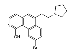 9-bromo-6-(2-pyrrolidin-1-ylethyl)-2H-benzo[h]isoquinolin-1-one Structure