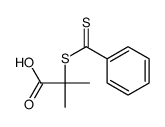 2-(benzenecarbonothioylsulfanyl)-2-methylpropanoic acid Structure