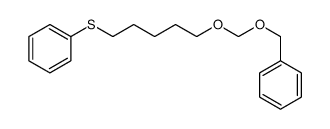 5-(phenylmethoxymethoxy)pentylsulfanylbenzene结构式