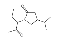 1-(2-oxopentan-3-yl)-4-propan-2-ylpyrrolidin-2-one结构式