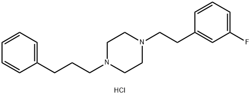 Piperazine, 1-[2-(3-fluorophenyl)ethyl]-4-(3-phenylpropyl)-, dihydrochloride结构式