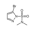 5-溴-N,N-二甲基吡唑-1-磺酰胺结构式