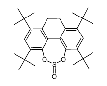 1,3,7,9-tetra-t-butyl-10,11-dihydrophenantro(4,5-def)(1,3,2)dioxathiepine 5-oxide Structure