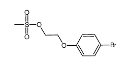 Methanesulfonic acid 2-(4-bromo-phenoxy)-ethyl ester结构式