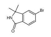 5-溴-3,3-二甲基-2,3-二氢-1H-异吲哚-1-酮结构式