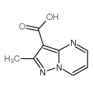 2-甲基-吡唑并[1,5-a]嘧啶-3-羧酸结构式