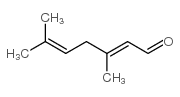 (E)-3,6-二甲基-2,5-庚二烯醛结构式