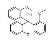 Benzenemethanol, 2-methoxy-α,α-bis(2-methoxyphenyl) Structure